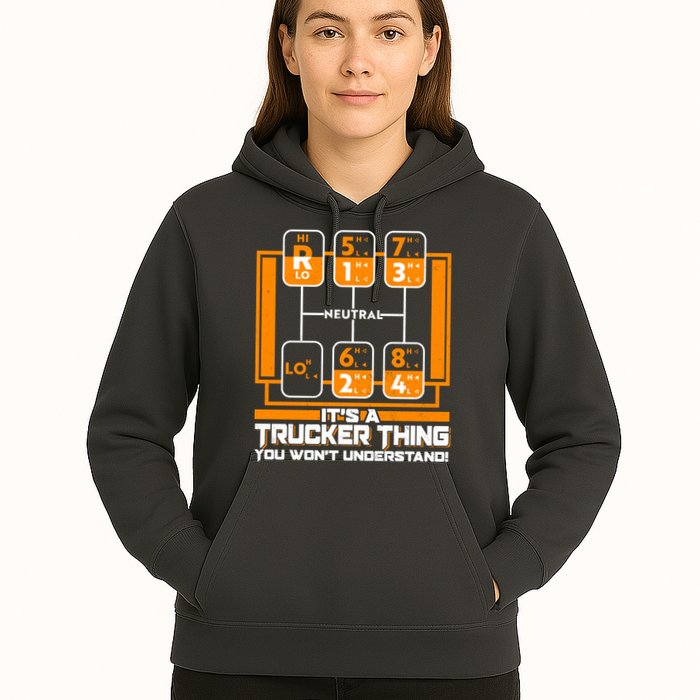 Funny Cool It's A Trucker Thing You Won't Understand 18 Speed Shift Hoodie