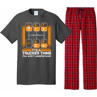 Funny Cool It's A Trucker Thing You Won't Understand 18 Speed Shift Pajama Set