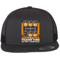 Funny Cool It's A Trucker Thing You Won't Understand 18 Speed Shift Flat Bill Trucker Hat