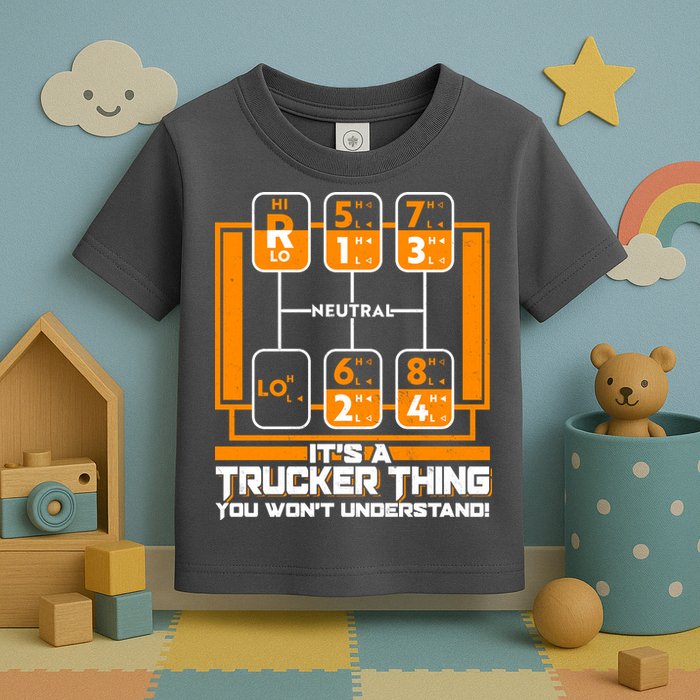 Funny Cool It's A Trucker Thing You Won't Understand 18 Speed Shift Toddler T-Shirt