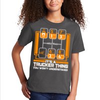 Funny Cool It's A Trucker Thing You Won't Understand 18 Speed Shift Kids T-Shirt