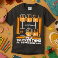 Funny Cool It's A Trucker Thing You Won't Understand 18 Speed Shift Kids T-Shirt