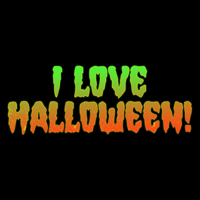 Funny Creepy I Love Halloween Bucket Hat