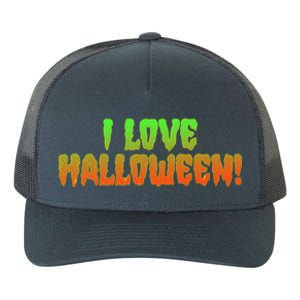 Funny Creepy I Love Halloween Yupoong Adult 5-Panel Trucker Hat