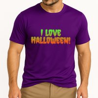 Funny Creepy I Love Halloween Cooling Performance Crew T-Shirt