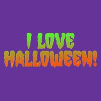 Funny Creepy I Love Halloween Toddler T-Shirt