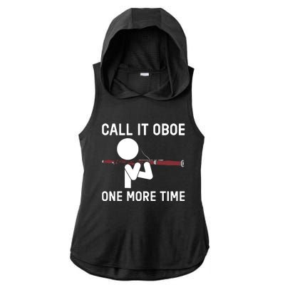 Funny Call It Oboe One More Time Bassoon Bassoonist Design Hoodie Ladies PosiCharge Tri-Blend Wicking Draft Hoodie Tank