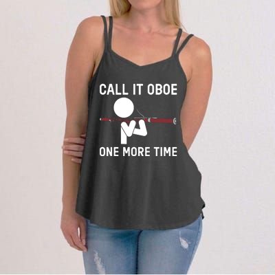 Funny Call It Oboe One More Time Bassoon Bassoonist Design Hoodie Women's Strappy Tank