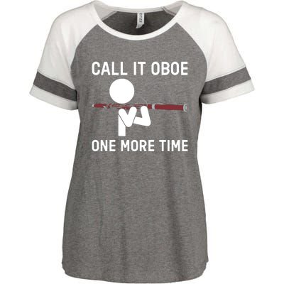 Funny Call It Oboe One More Time Bassoon Bassoonist Design Hoodie Enza Ladies Jersey Colorblock Tee