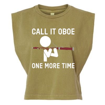 Funny Call It Oboe One More Time Bassoon Bassoonist Design Hoodie Garment-Dyed Women's Muscle Tee