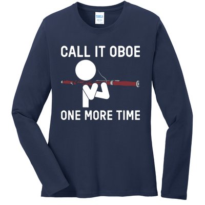 Funny Call It Oboe One More Time Bassoon Bassoonist Design Hoodie Ladies Long Sleeve Shirt