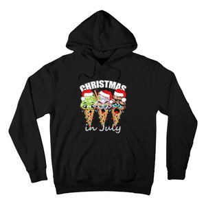 Funny Christmas in July Summer Icecream Hoodie