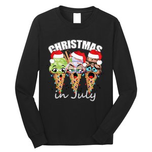 Funny Christmas in July Summer Icecream Long Sleeve Shirt