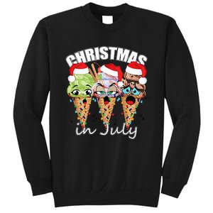 Funny Christmas in July Summer Icecream Sweatshirt