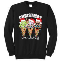 Funny Christmas in July Summer Icecream Sweatshirt