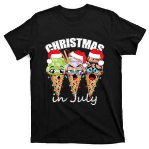 Funny Christmas in July Summer Icecream T-Shirt