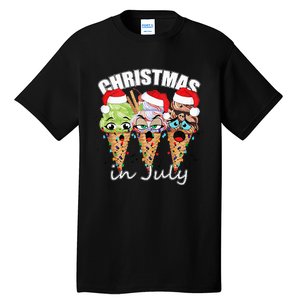 Funny Christmas in July Summer Icecream Tall T-Shirt