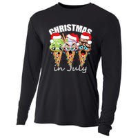 Funny Christmas in July Summer Icecream Cooling Performance Long Sleeve Crew