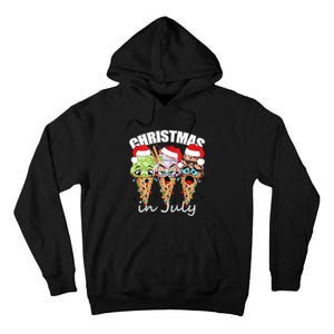 Funny Christmas in July Summer Icecream Tall Hoodie