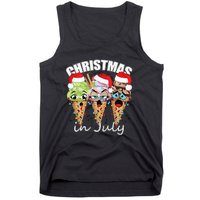 Funny Christmas in July Summer Icecream Tank Top