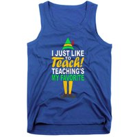 Funny Christmas I Just Like To Teach Teachings My Favorite Tank Top