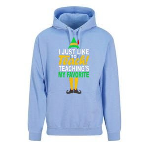 Funny Christmas I Just Like To Teach Teachings My Favorite Unisex Surf Hoodie