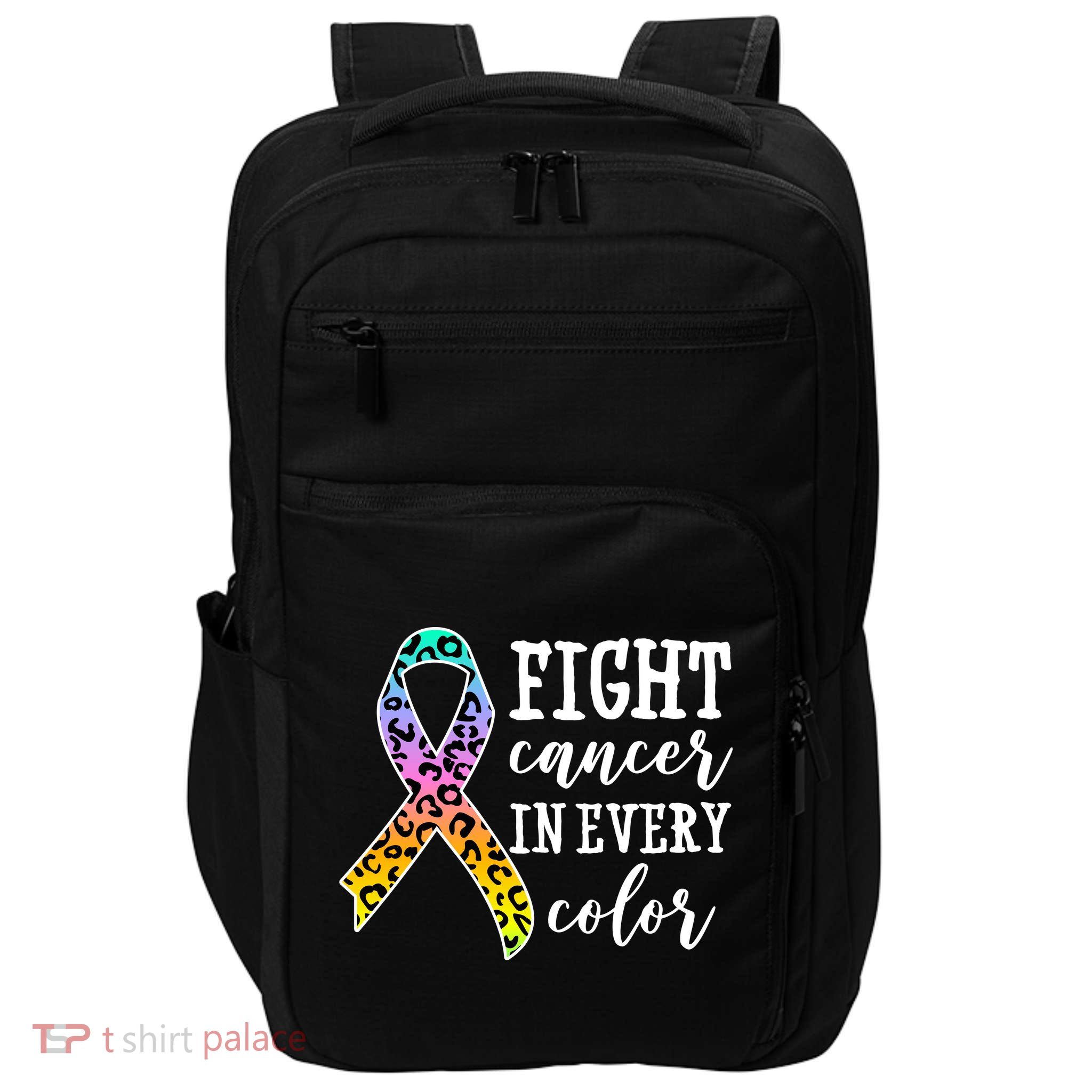 Fight Cancer In Every Color Ribbon Impact Tech Backpack