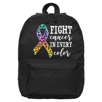 Fight Cancer In Every Color Ribbon 16 in Basic Backpack