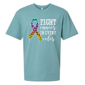 Fight Cancer In Every Color Ribbon Sueded Cloud Jersey T-Shirt