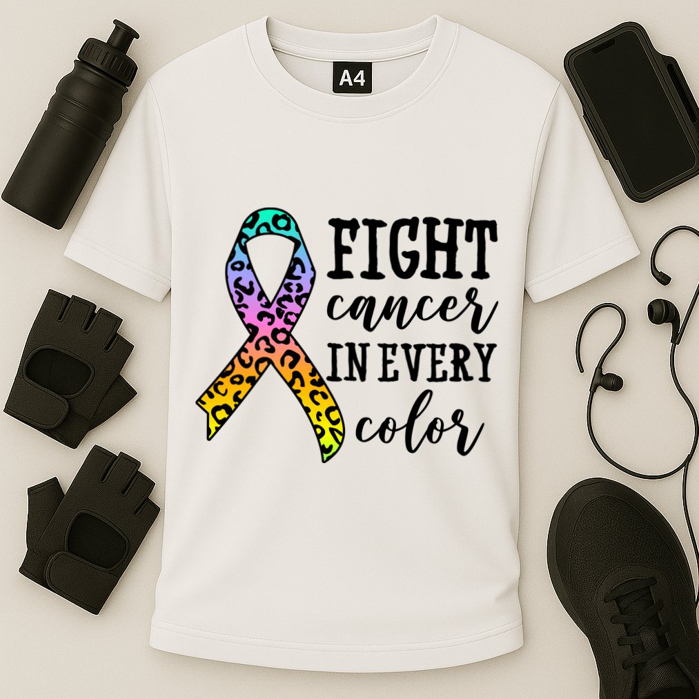 Fight Cancer In Every Color Ribbon Performance Shirt