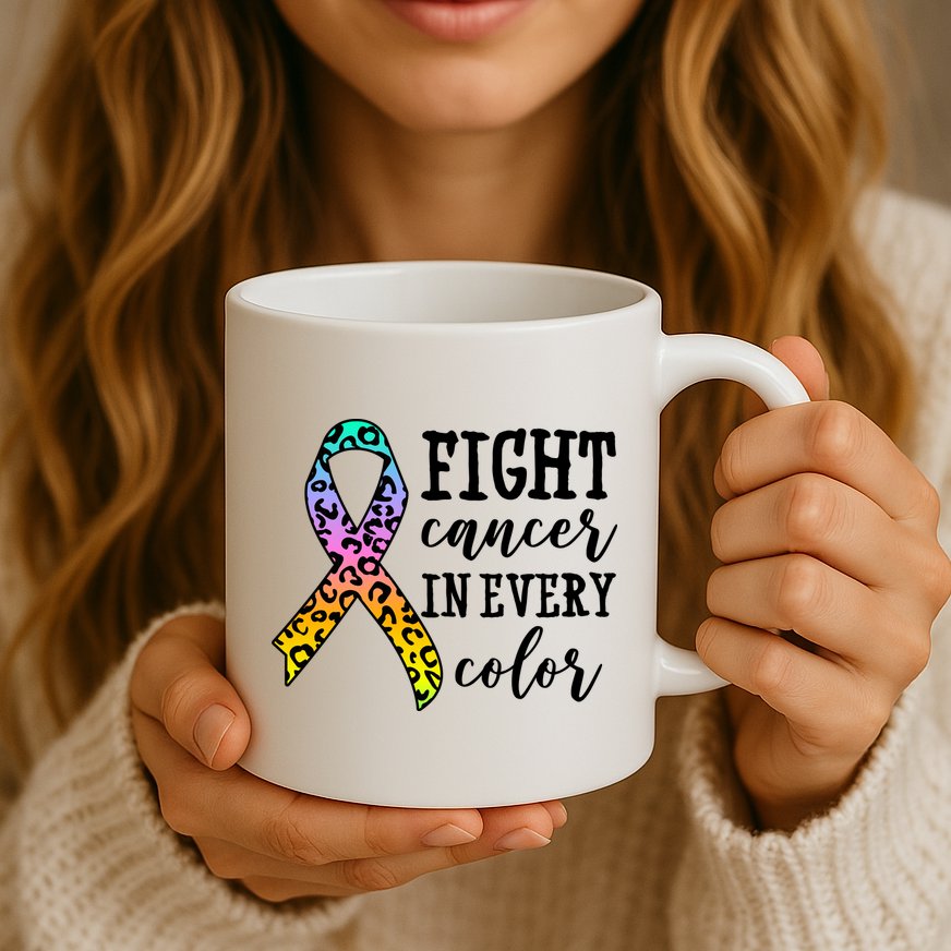 Fight Cancer In Every Color Ribbon Mug