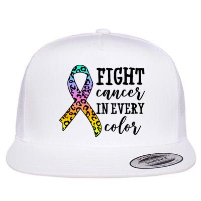 Fight Cancer In Every Color Ribbon Flatbill Hat