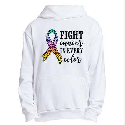 Fight Cancer In Every Color Ribbon Urban Pullover Hoodie