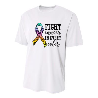 Fight Cancer In Every Color Ribbon Youth Performance Sprint T-Shirt