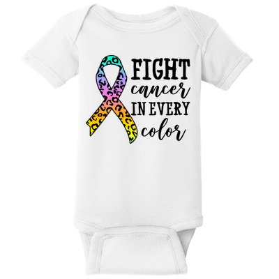 Fight Cancer In Every Color Ribbon Baby Bodysuit