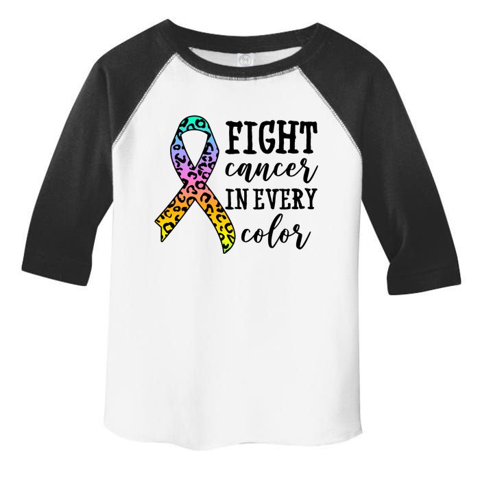 Fight Cancer In Every Color Ribbon Toddler Fine Jersey T-Shirt