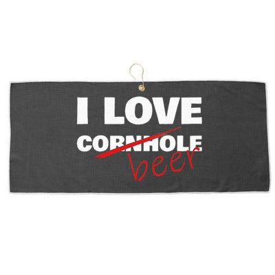 Funny Cornhole I Love Cornhole Beer Cornhole Large Microfiber Waffle Golf Towel