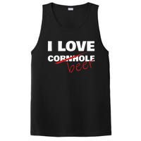 Funny Cornhole I Love Cornhole Beer Cornhole PosiCharge Competitor Tank