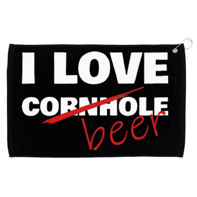 Funny Cornhole I Love Cornhole Beer Cornhole Grommeted Golf Towel