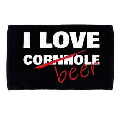 Funny Cornhole I Love Cornhole Beer Cornhole Microfiber Hand Towel