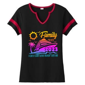 Family Cruise I Love It When Were Cruisin Together Summer Gift Ladies Halftime Notch Neck Tee