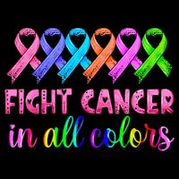 Fight Cancer In All Color Feather Breast Cancer Awareness Doggie Tank