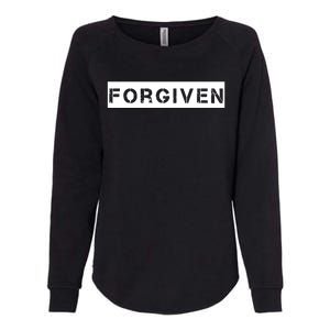 Forgiven Christian Inspirational Design For Women Womens California Wash Sweatshirt