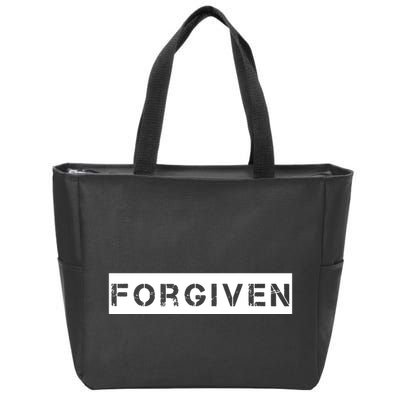 Forgiven Christian Inspirational Design For Women Zip Tote Bag