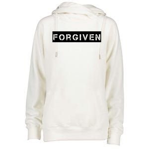 Forgiven Christian Inspirational Design For Women Womens Funnel Neck Pullover Hood