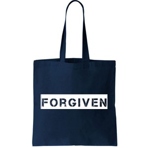 Forgiven Christian Inspirational Design For Women Tote Bag