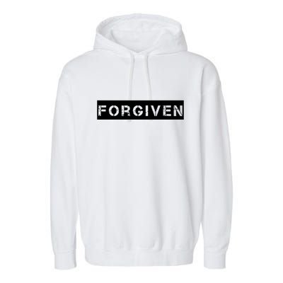 Forgiven Christian Inspirational Design For Women Garment-Dyed Fleece Hoodie
