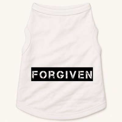 Forgiven Christian Inspirational Design For Women Doggie Tank