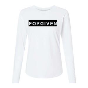 Forgiven Christian Inspirational Design For Women Womens Cotton Relaxed Long Sleeve T-Shirt