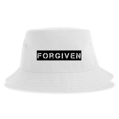 Forgiven Christian Inspirational Design For Women Sustainable Bucket Hat